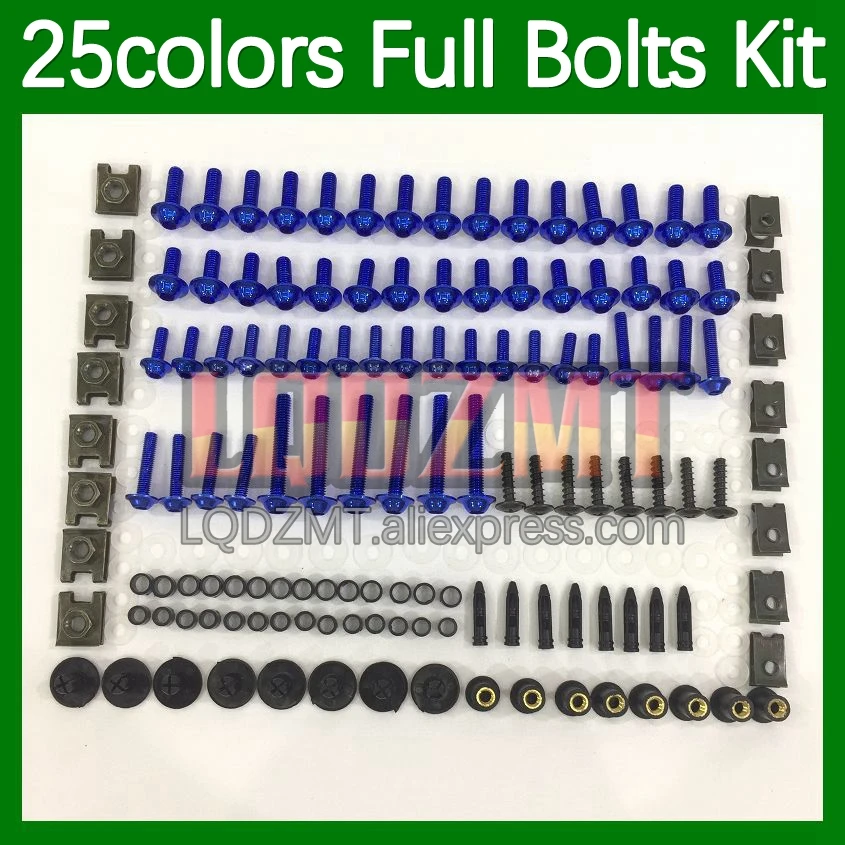 268pcs Body Bolt Full Screws Kit For YAMAHA FJR1300 FJR 1300 01 02 03 04 05 06 2001 2002 2003 2005 2006 Fairing Bolts screw Nut