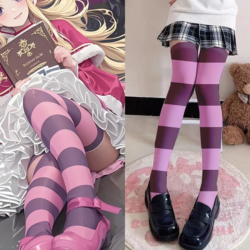 

Anime Beatrice Cosplay Long Tube Socks Ladies Lolita Rose Red Over-Knee Socks Thigh Socks Thigh High Stockings Student Socks New