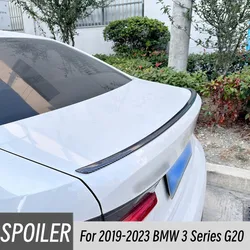 For 2019-2023 BMW 3 Series G20 320i 325i 330i ABS Plastic Car Carbon Glossy Black Rear Trunk Lid Car Spoiler Wings Tuning Part