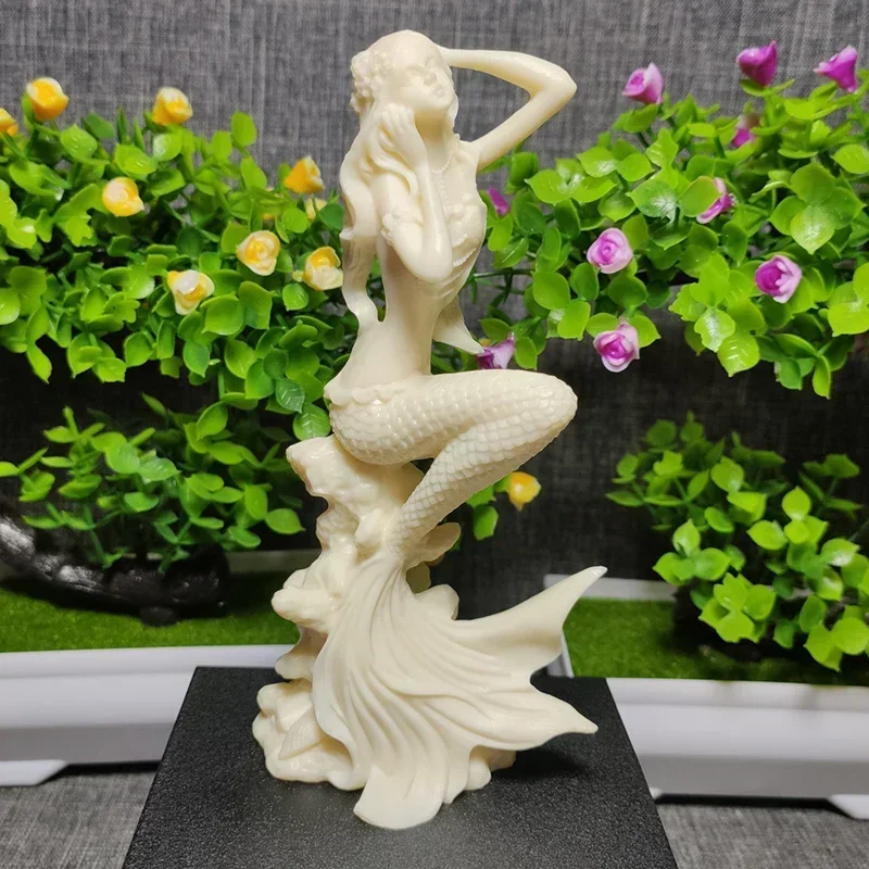 Mythological characters Mermaid Decorative Figurines Resin Art Sculpture Cute Home, Room, Office novel home ornaments