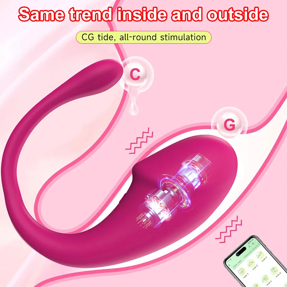 APP Control G Spot Dildo Vibrator for Women Wireless Bluetooth Clitoris Stimulator Female Wearable Love Egg Adult Sex Toys 18+