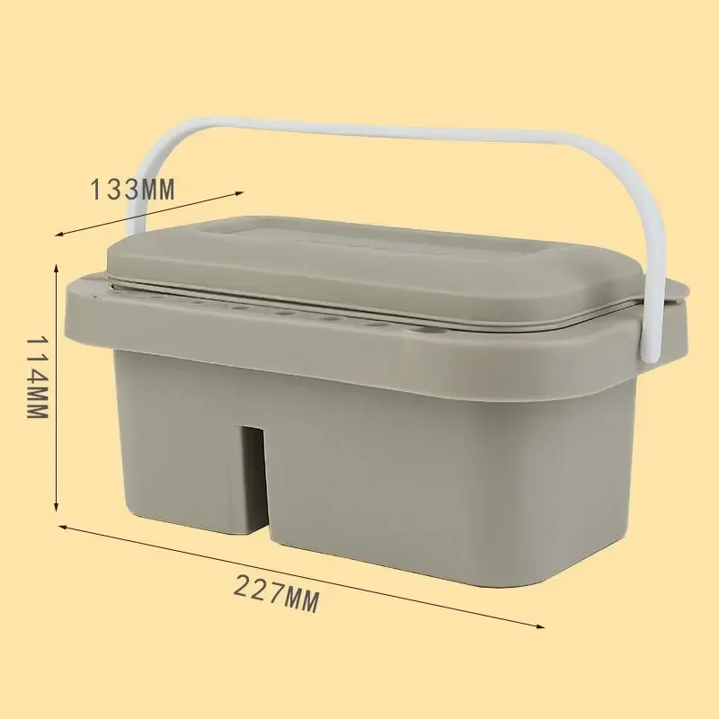 

Multifunctional Pen Washing Container Painting Brush Holder With Palette For Art Supplies