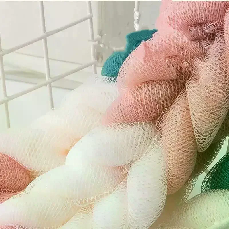 /JCS/Adult Back Rubbing Bath Towels Colour Block Bath Balls Bath Strips Bath Towels Mud Rubbing Bath Towels Foam Mesh 1Pcs