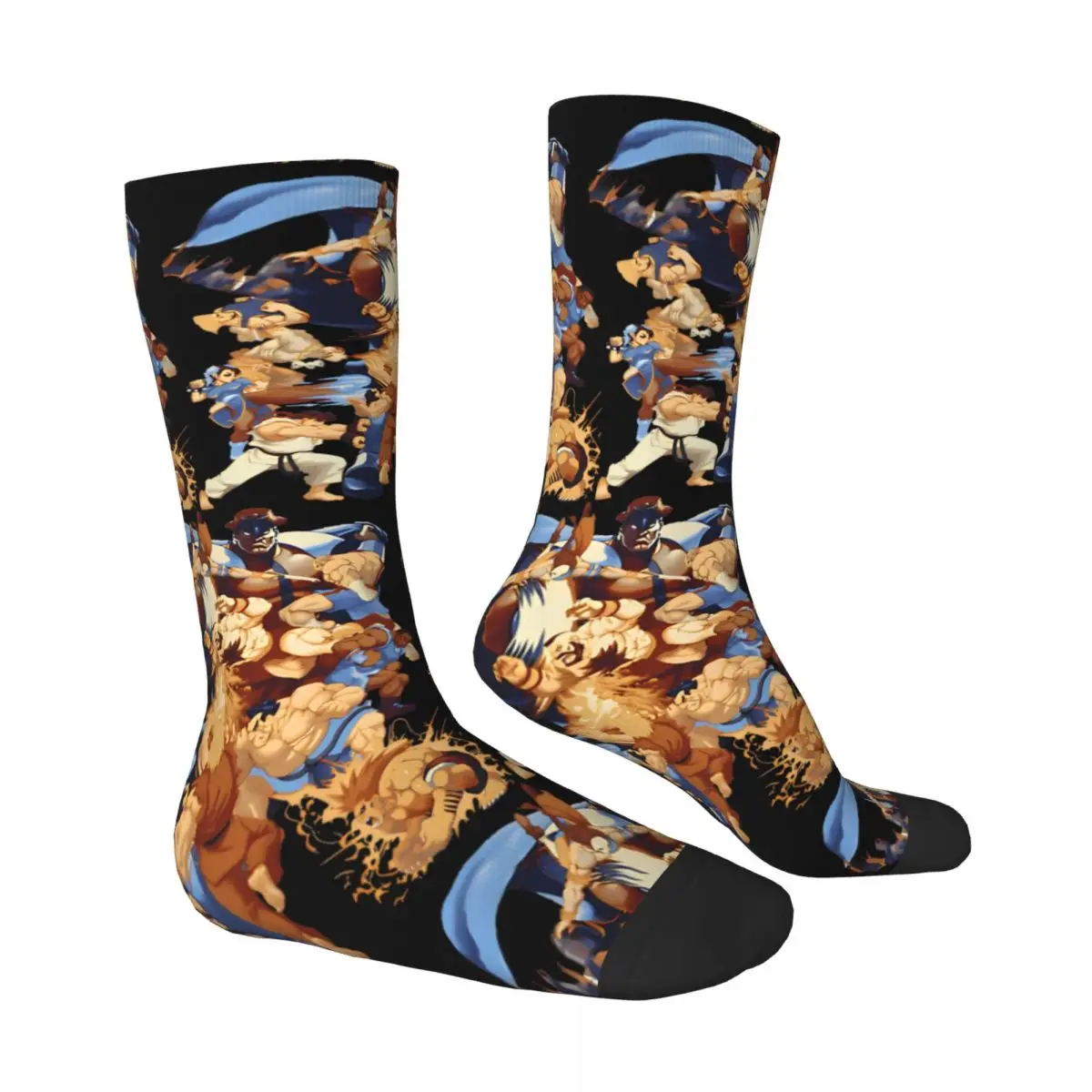 Calcetines antideslizantes para hombre y mujer, medias de juego de lucha, Estilo Vintage, diseño de escalada, ideal para otoño