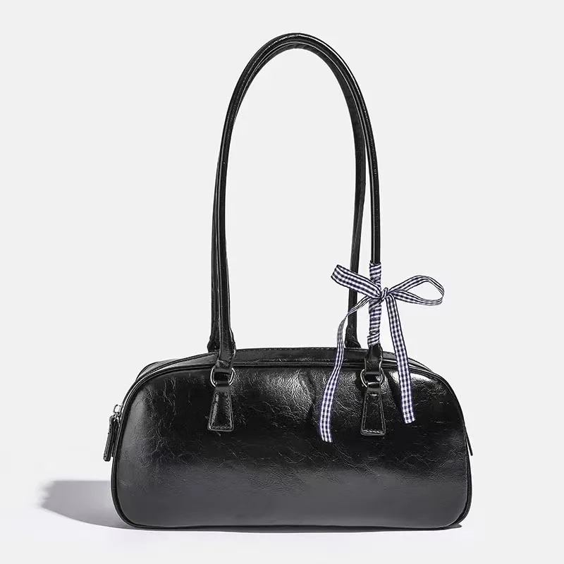 Luxurious Retro Niche Designer Ballet Style Handbag Exquisite And Versatile Silver Hottie Bag High-end Casual Simple Armpit Bag