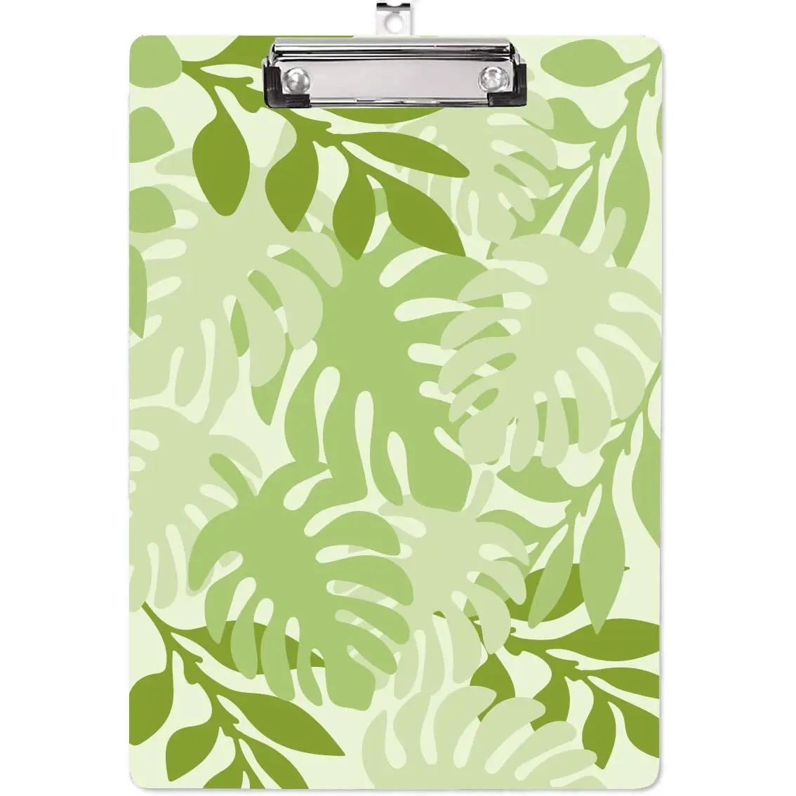 Plastic Clipboard A4 Size Leaves Acrylic Clipboards for Student Teacher School Classroom Office Profile Metal Clip Hanging Hole