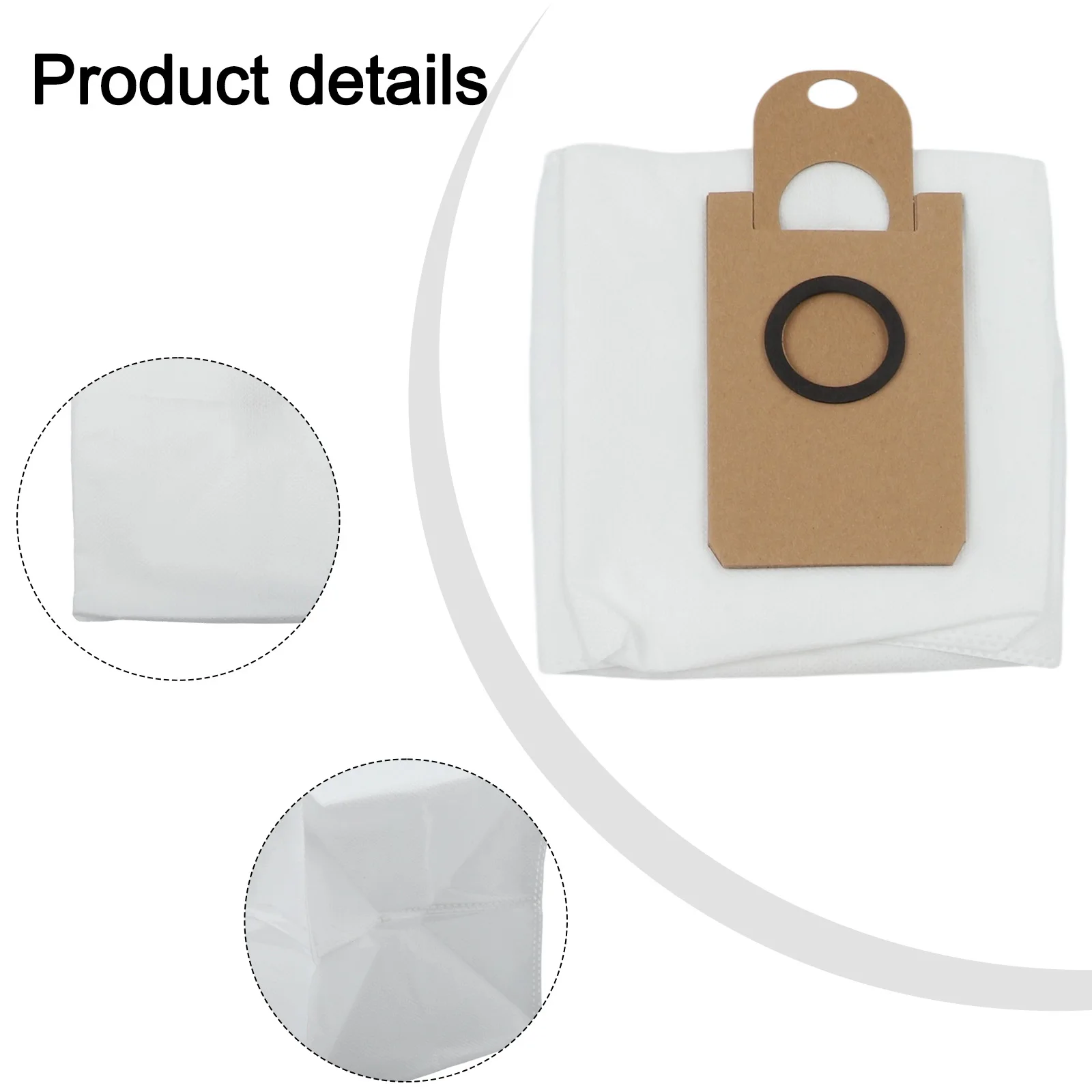 

Daily Maintenance White Dust Bags Non Woven Dust Collection Bags Robot Vacuum Bags For Ultenic Hygienic Cleaning
