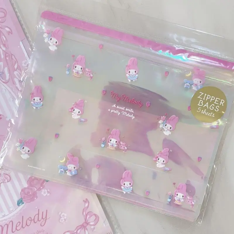 Oryginalne torby nowy zamek Sanrio Cinnamoroll Mymelody Kuromi limitowana Mini zapieczętowana torba na Organizer Kawaii pluszowa prezent dla studentów