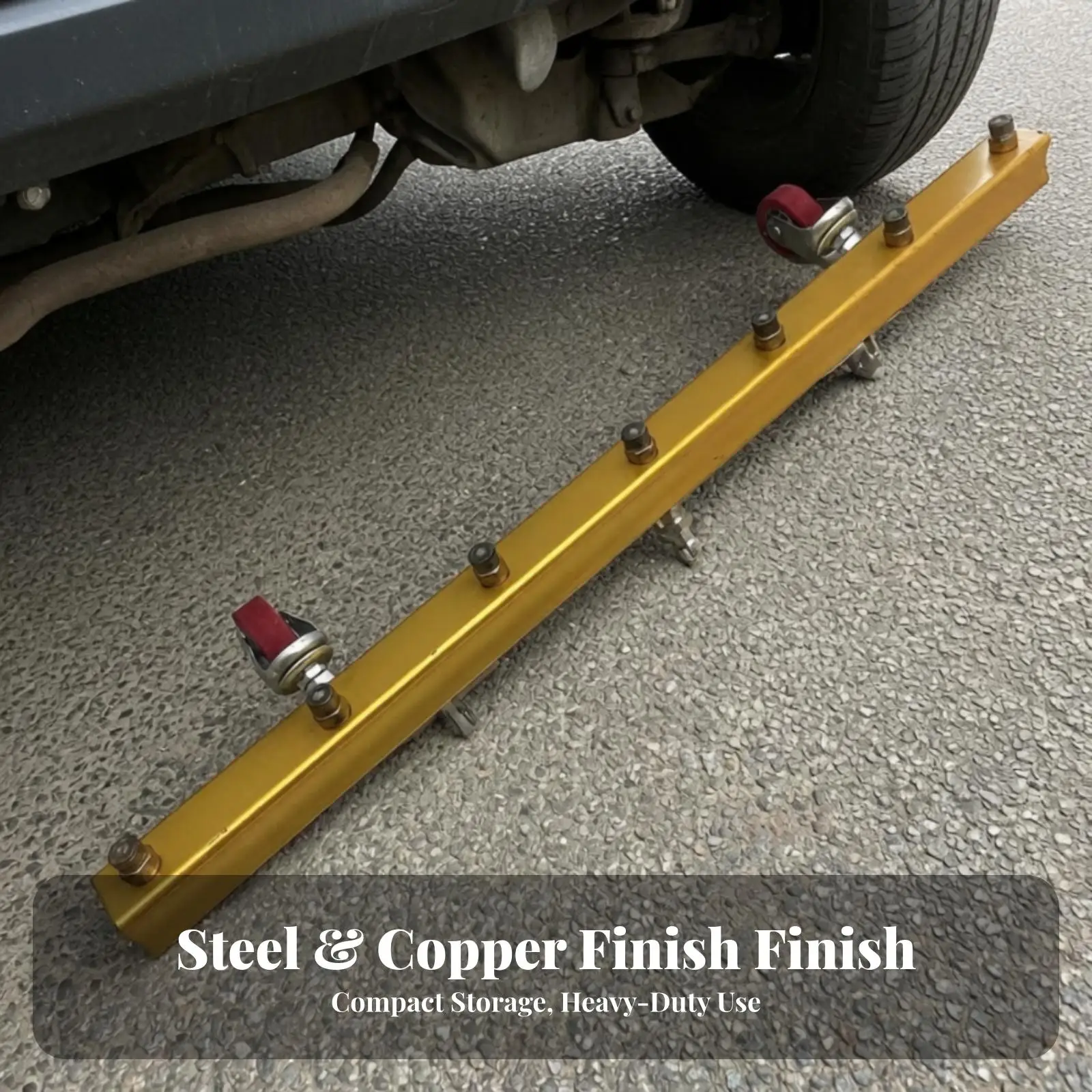 Cleaning Tool Mobile Undercarriage Cleaner with Casters Stainless Steel Undercarriage Washer Long-Lasting for Workshops