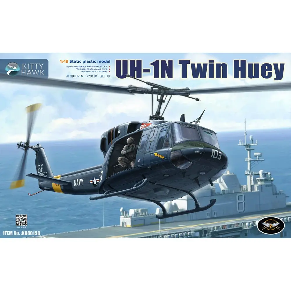 

Kitty Hawk KH80158 1/48 UH-1N Twin Huey - Scale Model Kit