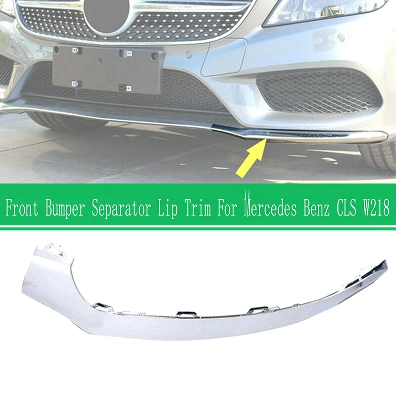 Auto Front Stoßstange Separator Stoßstange Lippen Body Kit Enten Lippen Separator für Mercedes Benz Cls W218