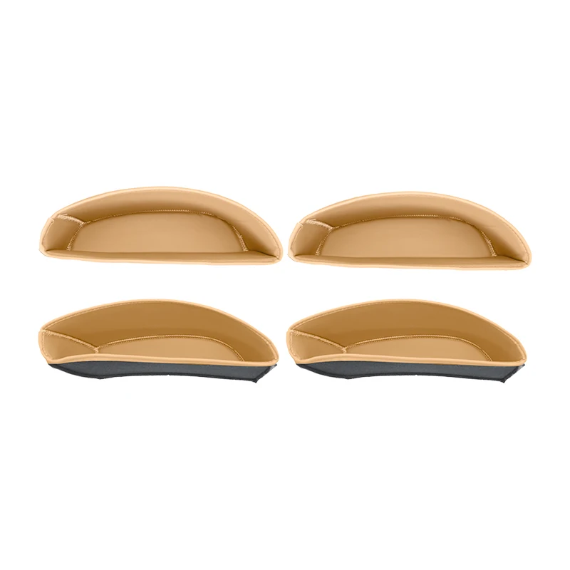 QHCP Car Door Storage Box Protector Pads Cover PU Leather Door Slot Organizer Pockets For 18-24 Lexus ES200 300h 260 Accessories