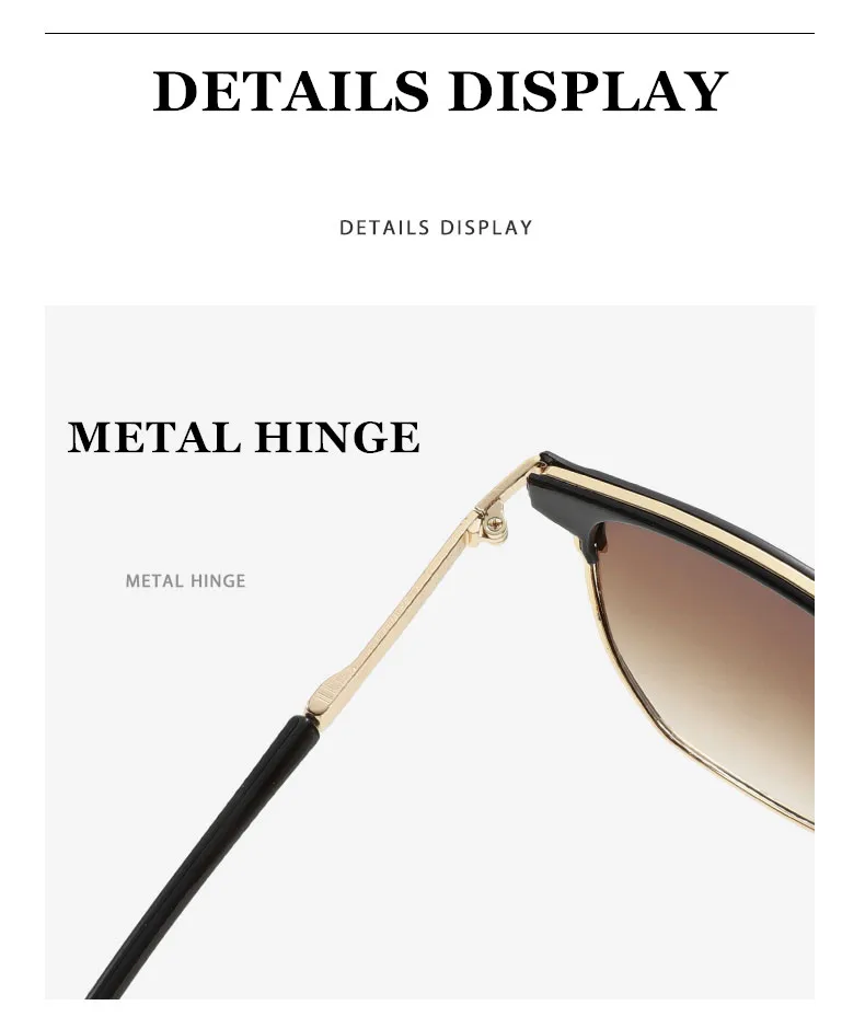2025 neue Mann Frau Sonnenbrille Augenbraue Rahmen Brillen Mode Vielseitig Retro Hohe Qualität Sonnenbrillen Unisex UV400 Shades – Detail 4