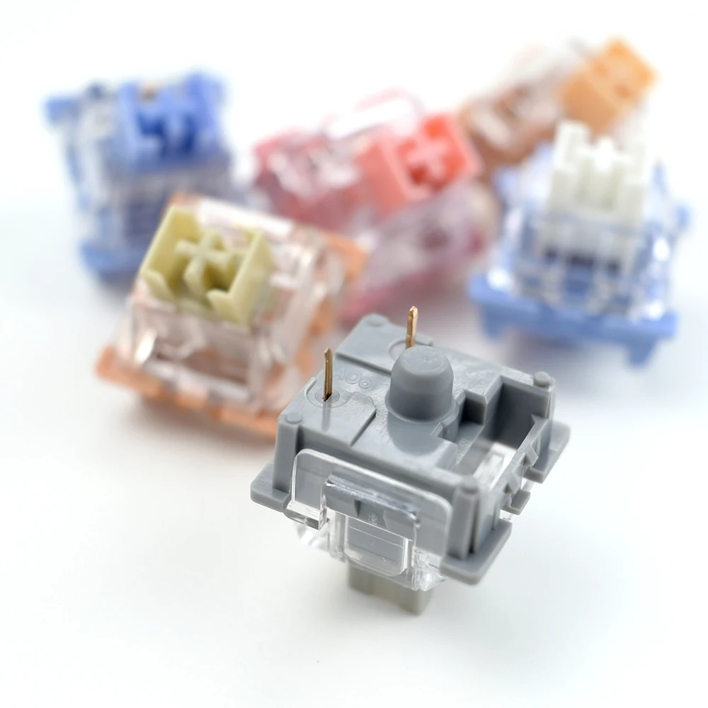 Imagem -03 - Outemu-lubed Interruptor Teclado Mecânico Silent Tom Clicky Linear Tátil Leite Jerry Jogos Personalizados Rgb mx Switches 3pin