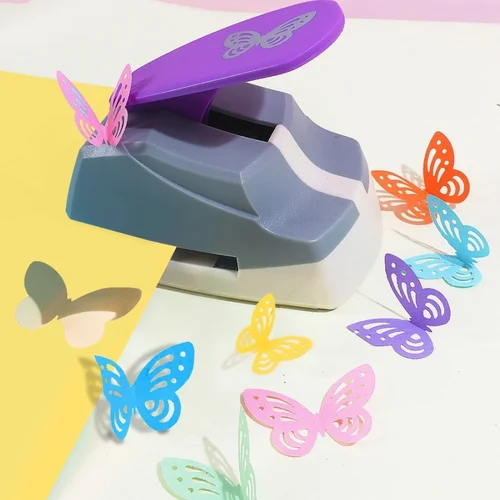 Imagen 1 del producto Punzón de mariposa para recortes de papel DIY, nuevo tipo, manual para álbum de recortes, máquina de estampado de placa con forma 3D para niños