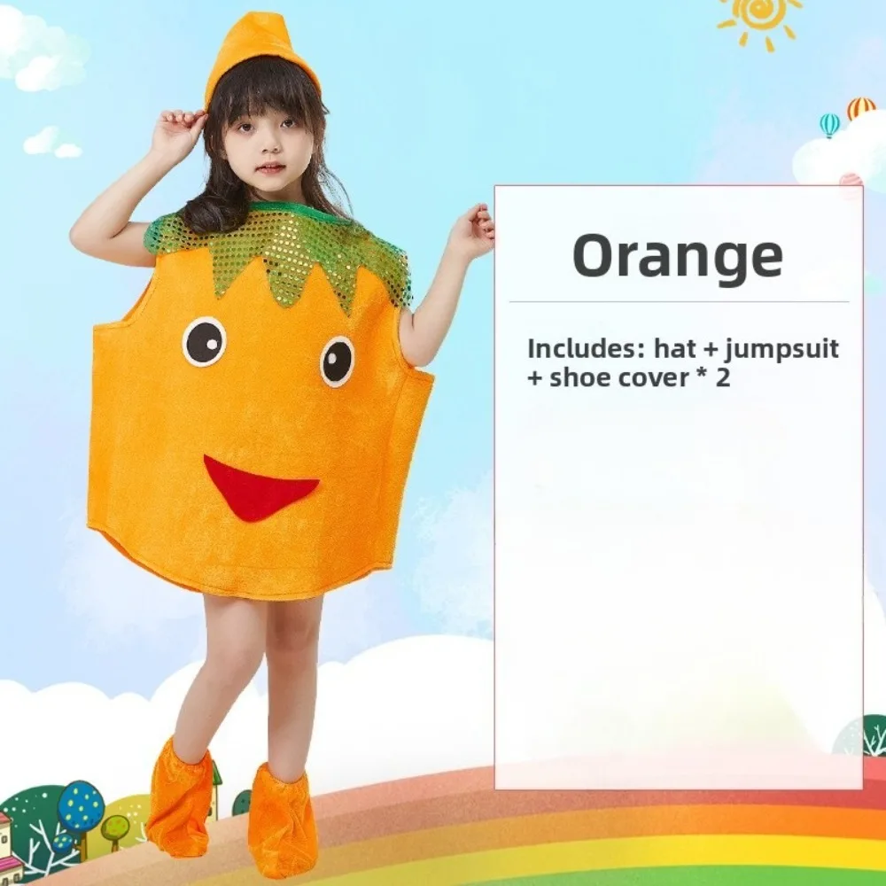 

Экологичное платье с клубничным принтом для детей на День защиты детей, для выступлений и представлений