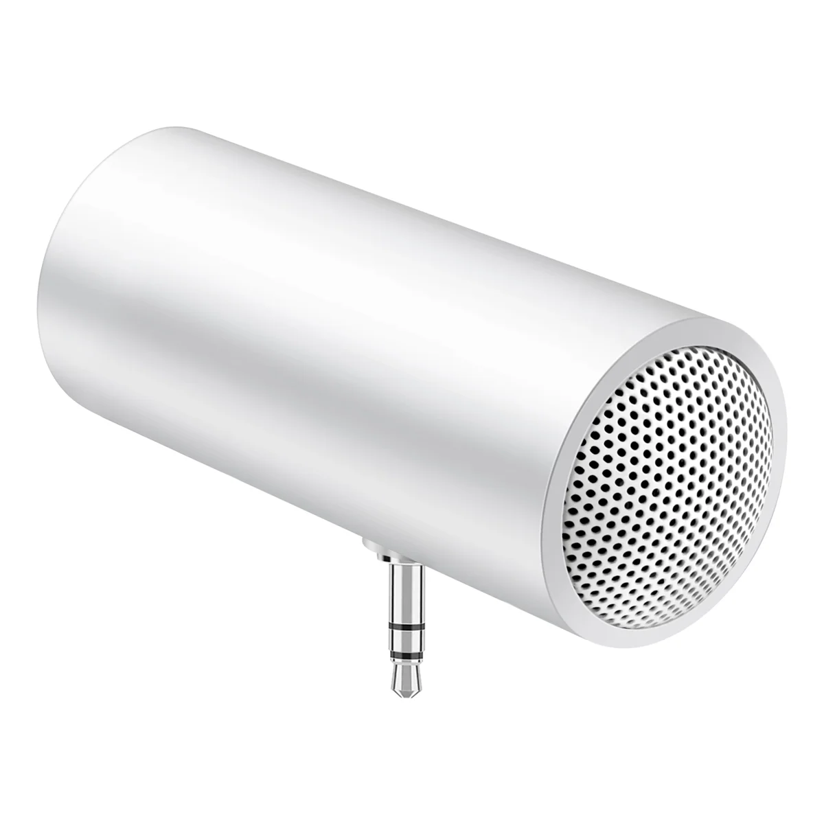 3.5mm jack estéreo mini alto-falante portátil mp3 player de música amplificador alto-falante para o telefone móvel tablet pc-branco