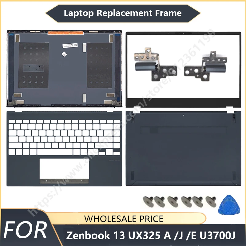 NEW For ASUS Zenbook 13 UX325 UX325A UX325J UX325E U3700J Laptop LCD Back Cover Front Bezel Palmrest Bottom Case hinge