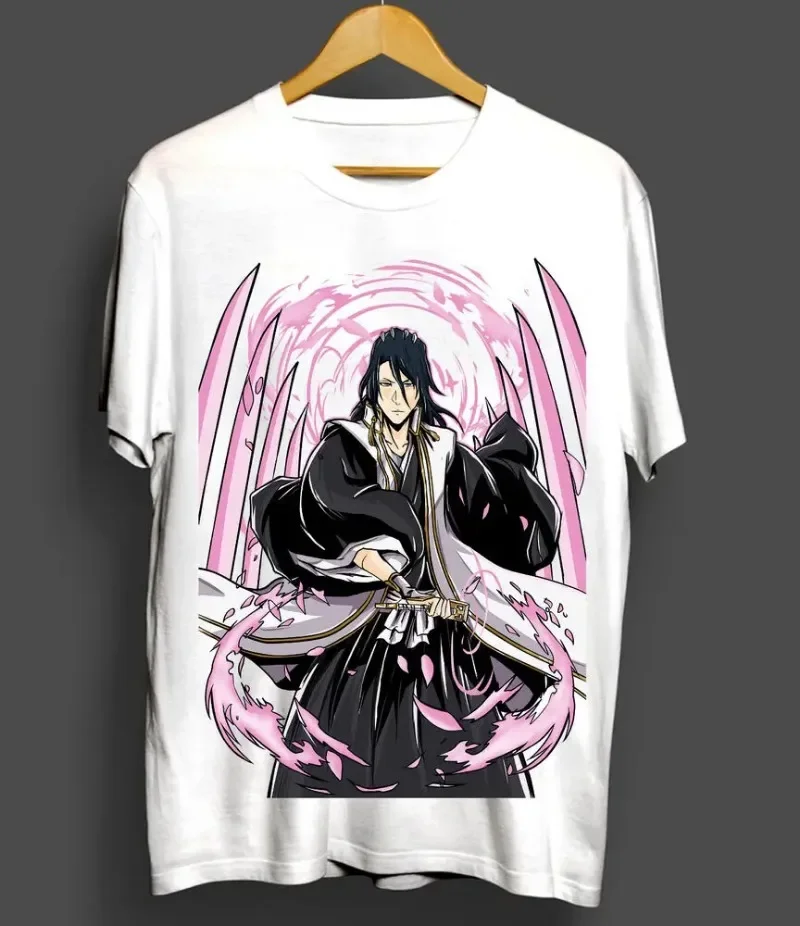 Byakuya-Camiseta de Kuchiki para mujer, camisa de Manga con estampado de Anime, de todas las tallas, ropa Y2k, Top Harajuku