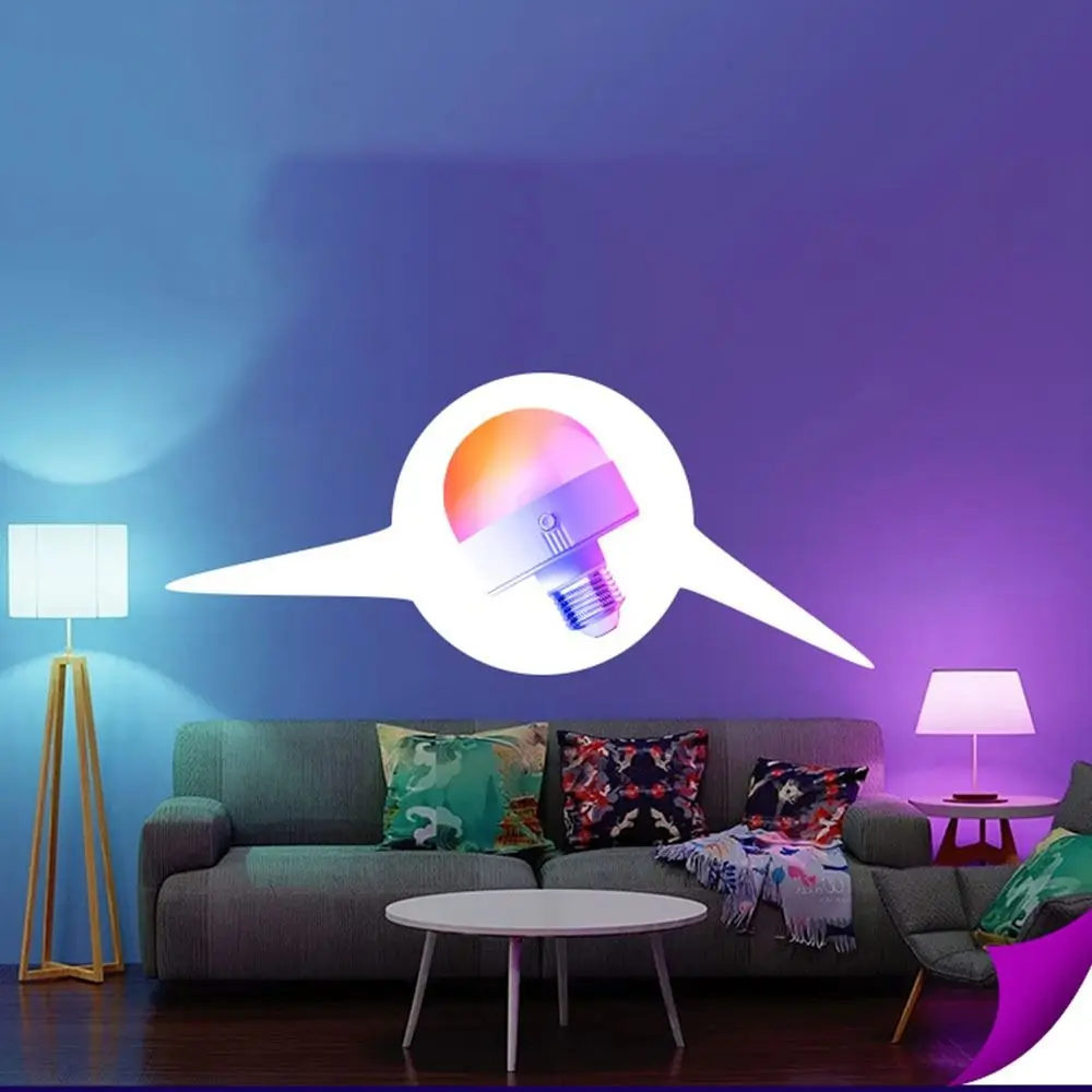 

USB Rechargeable RGB Light Bulb 5W Removable Base Emergency Bulb With Remote Magnetic Stage Lamp Bulb Party Decoration