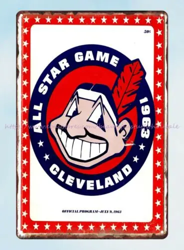 best garage design 1963 baseball Program tin sign