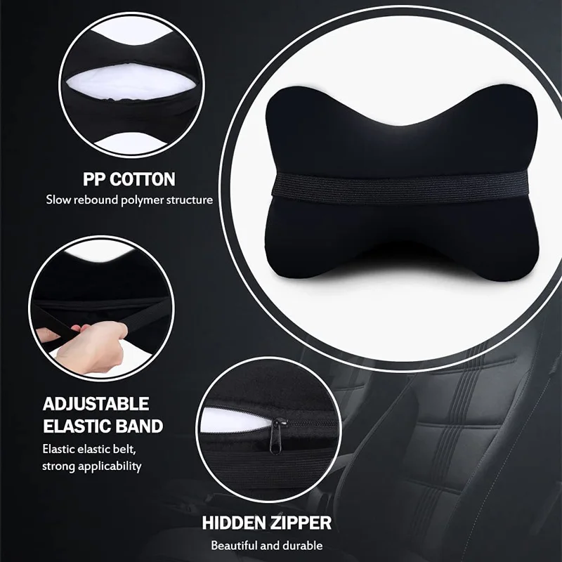 1pc Soft Plush Crown Crystal Car Seat Headrest Pillow Auto Neck Support Pillows Universal Car Pillow Automobiles Interior