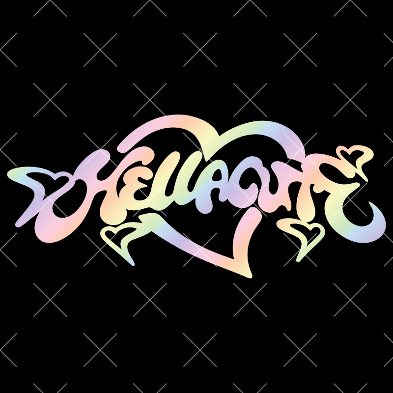 JDM Car Sticker Hellacute for Rear Windshield Window Banner Sticker Decoration Exterior Accessories PVC Waterproof Vinyl Decal