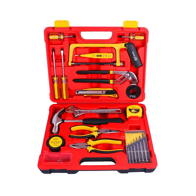 

Household hardware toolbox set, functional bakelite home maintenance combination set