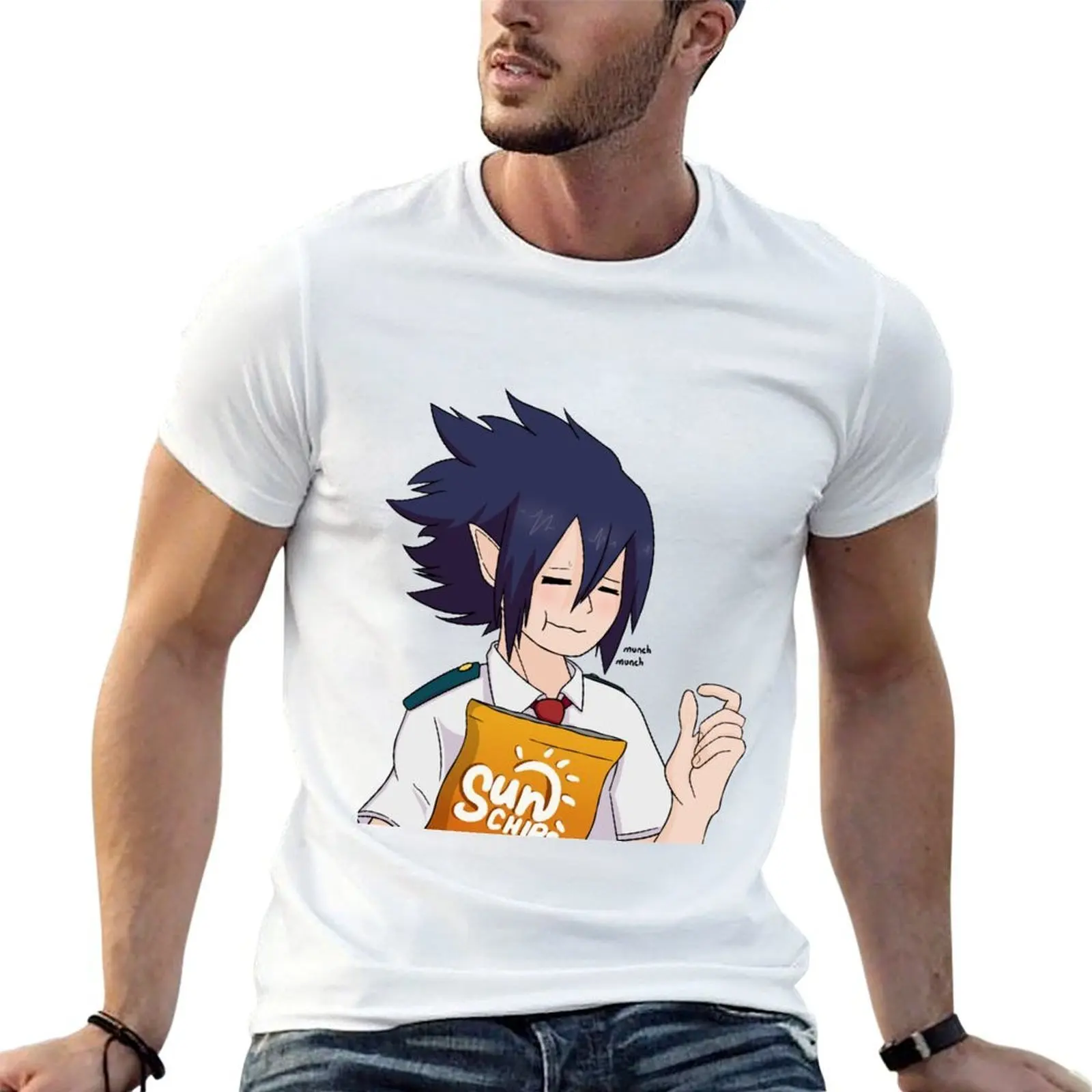 Sun Chip Eater T-Shirt blue archive quick drying black t shirts for men