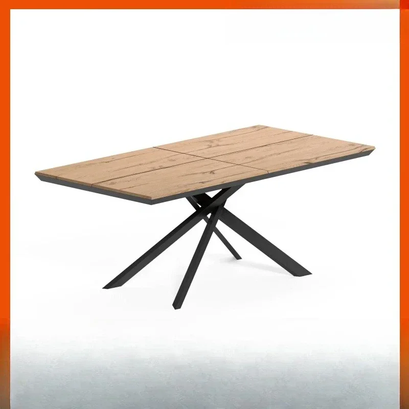 Multifunctional dining table Invisible foldable retractable rectangular dining table Modern simplicity Light luxury High