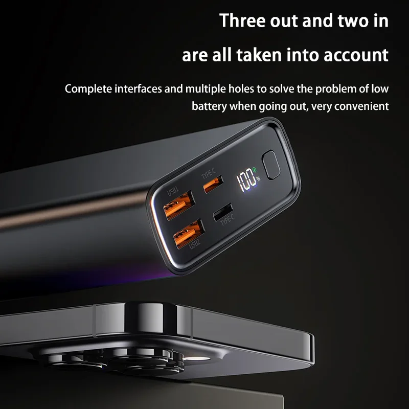 Oneplus 100000mah شحن سريع 120 واط قوة البنك سعة كبيرة المدمجة والمحمولة بطارية خارجية للهاتف المحمول آيفون سامسونج