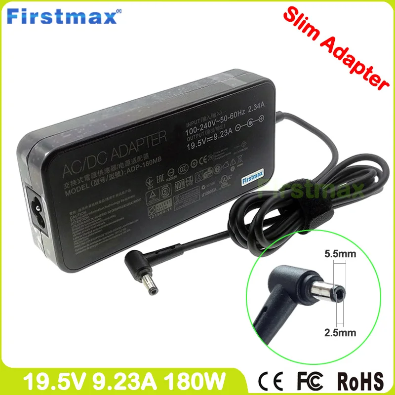 

19.5V 9.23A 180W Gaming Laptop charger for Asus ROG GL702VT GL752VT FX502VY G502VY GL502VY GL752VY G551ZU G58ZU Power Supply