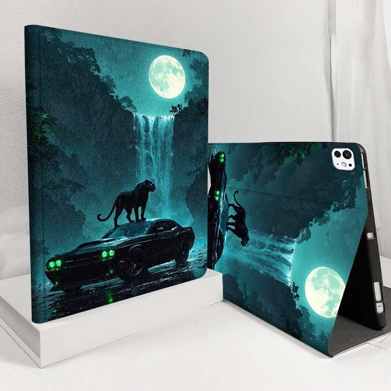 

Black car panther For iPad Pro Air 5 4 3 13 11 8 7 6 5 10th 7th 6th 10.5 12.9 10.9 Tablet Case