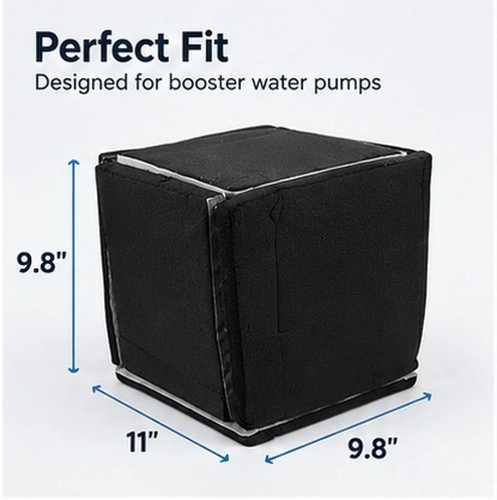 Thick Deadening Box 11x9.8 Inch Generator Soundproof Enclosure for Booster Water Pumps Household Commercial Industrial Noise