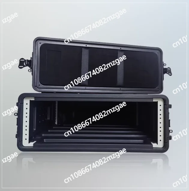 Main Body 260mm Deep 2U 3U 4U 6U PE Cabinet Microphone Amplifier Receiver Rack Flight Case Air Box Mic Flightcase Shockproof Box - view 3