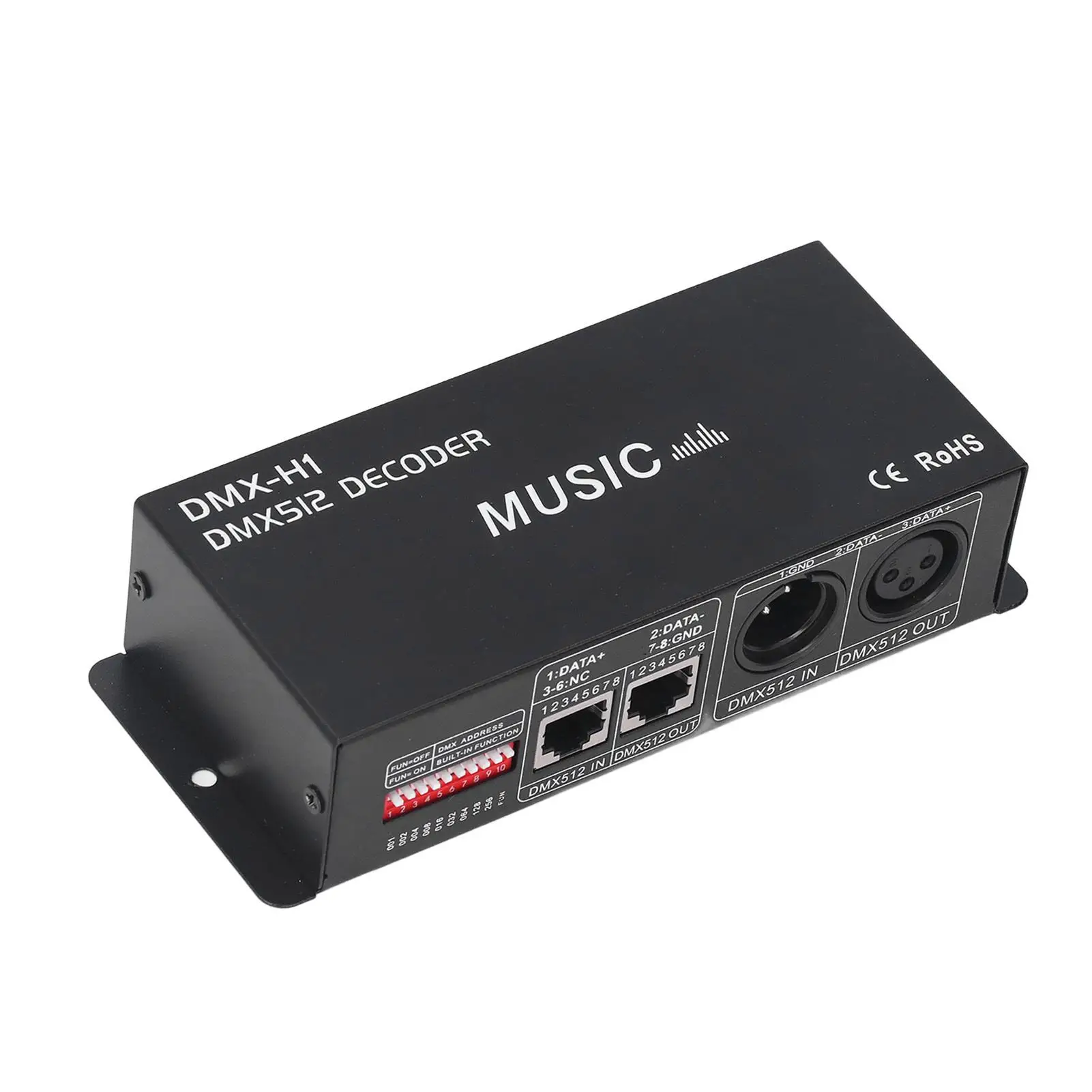 4 Channel DMX Decoder Controller for Bar and Hotel Lighting for sober Design Iron PCB Material