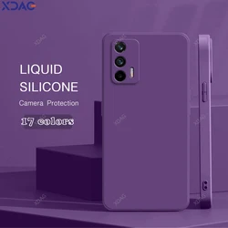 High Qualtiy Shockproof Phone Case Cover for OPPO Realme GT Neo Flash Edition 5G Square Liquid Silicone Soft Funda Back Carcasas