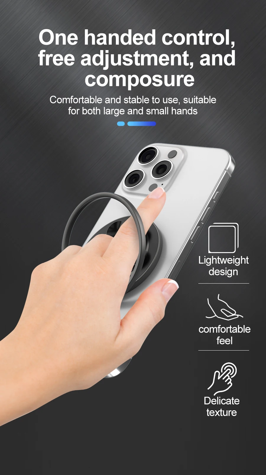 Magnetische Halterung Ring Schnalle Telefon Ständer Silikon Saugnapf Wand Spiegel Halter Finger Ring IPhone Halterung Magsafe Telefon Halter – Detail 6