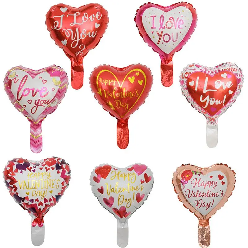 100pcs/lot 10Inch Spanish Heart Te Amo Foil Balloons Wedding Party Decorations Mother's Days Valentine's Day Air Globos Supplies