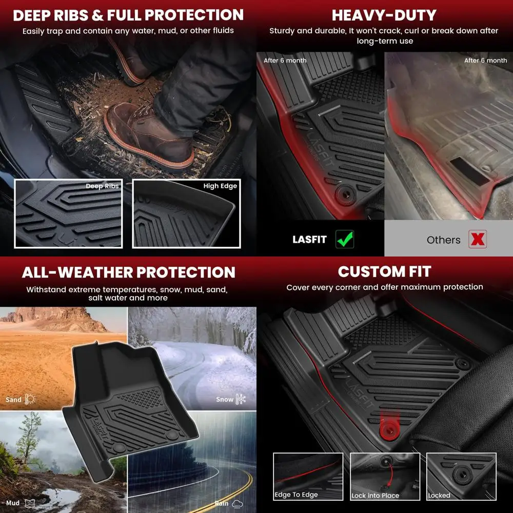 

Коврики и грузовой коврик для Toyota Sequoia 2023-2026, резиновые автомобильные вкладыши из ТПЭ для защиты от атмосферных воздействий, подходят для Sequoia Accesso