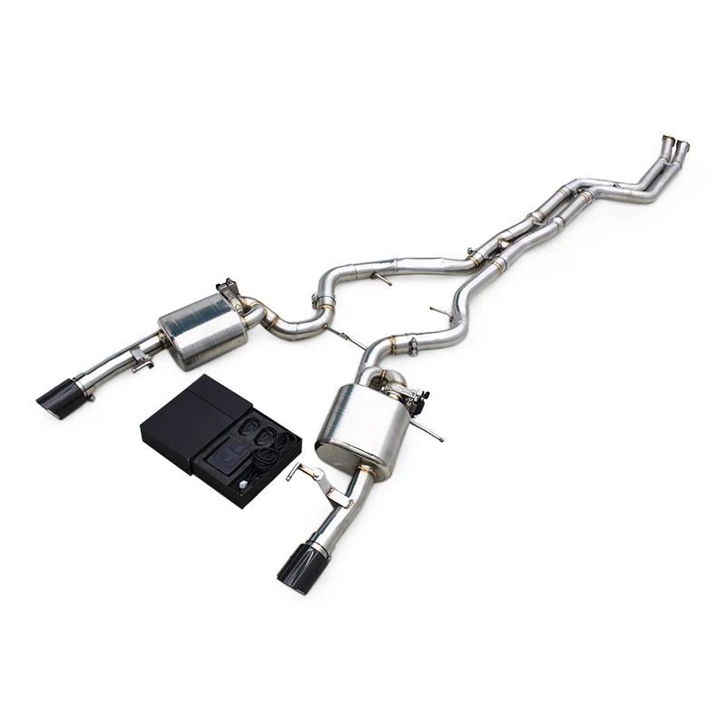 

YD Valved Sport Exhaust System For BMW 335/335xi E90 3.0T 2009-2013 SUS304 Exhaust Pipe Muffler With Gloss Carbon Fieber Tips
