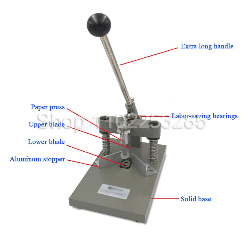 Manual Corner Rounder Die Cutter With Paper-Pressing Device 25mm Cutting Height Heavy Duty for Printing Packaging Industry