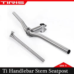 TIRIS-Tianium Bike Handlebar,Seatpost Stem, Frameset, Bicycle Accessories, Custom