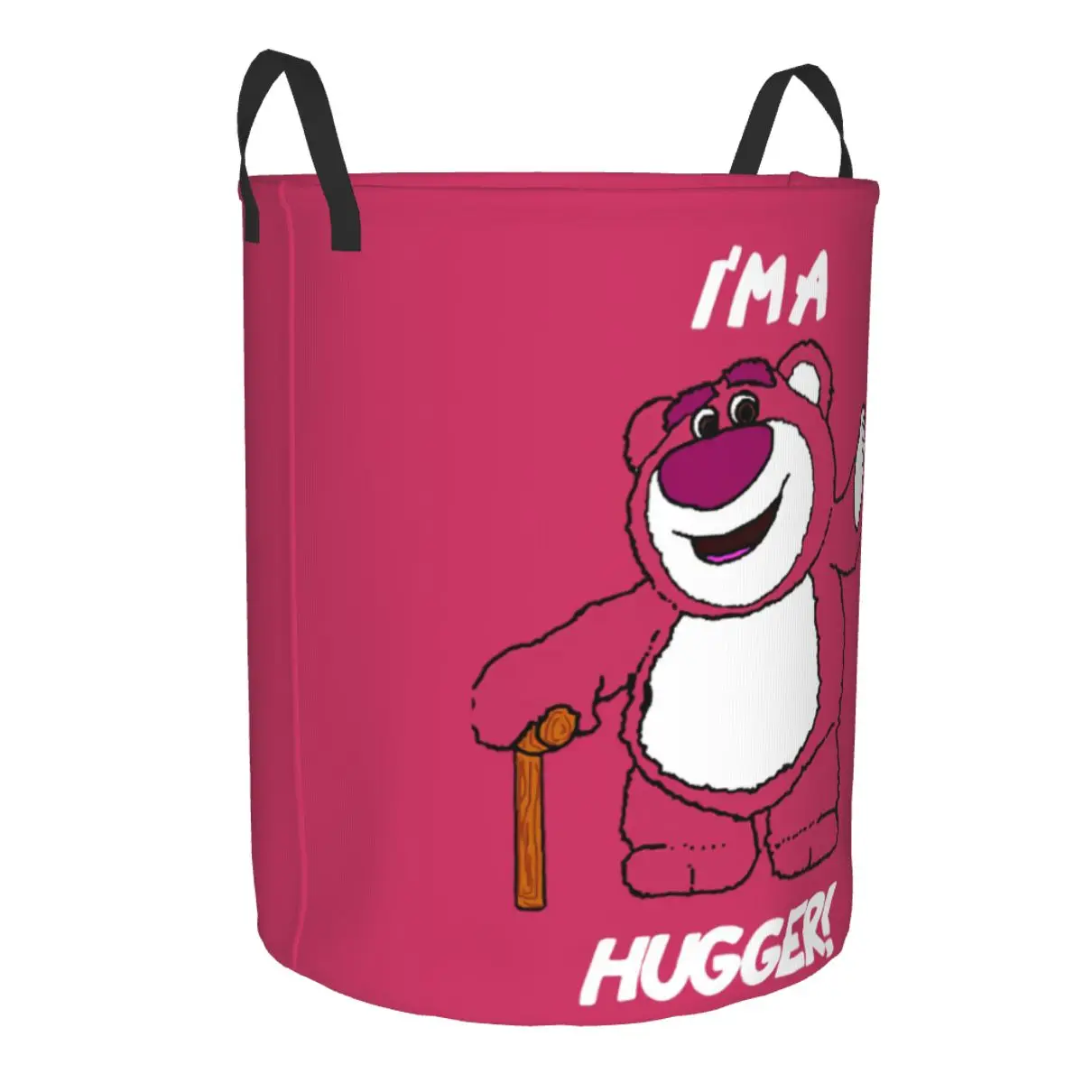 Custom Lotso Huggin Bear Hugger Laundry Hamper Large Clothes Storage Basket Toy Bin Organizer for Kids