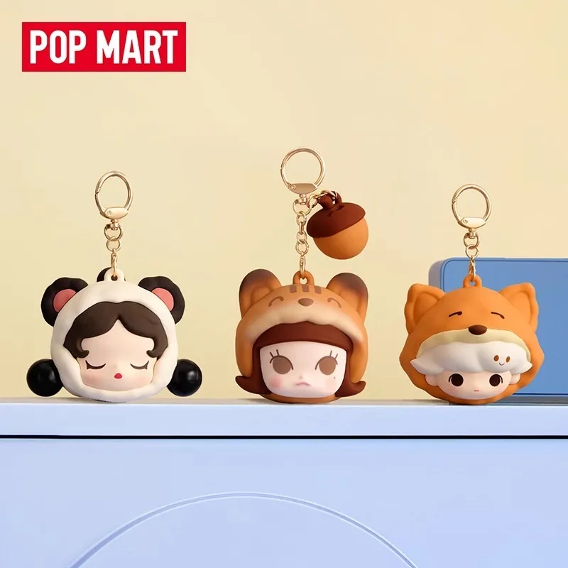 

In Stock POPMART Fashionable Bubble Cute Pajama Party Series Earphone Bag Blind Box Toy Trendy Gifts Birthday gift