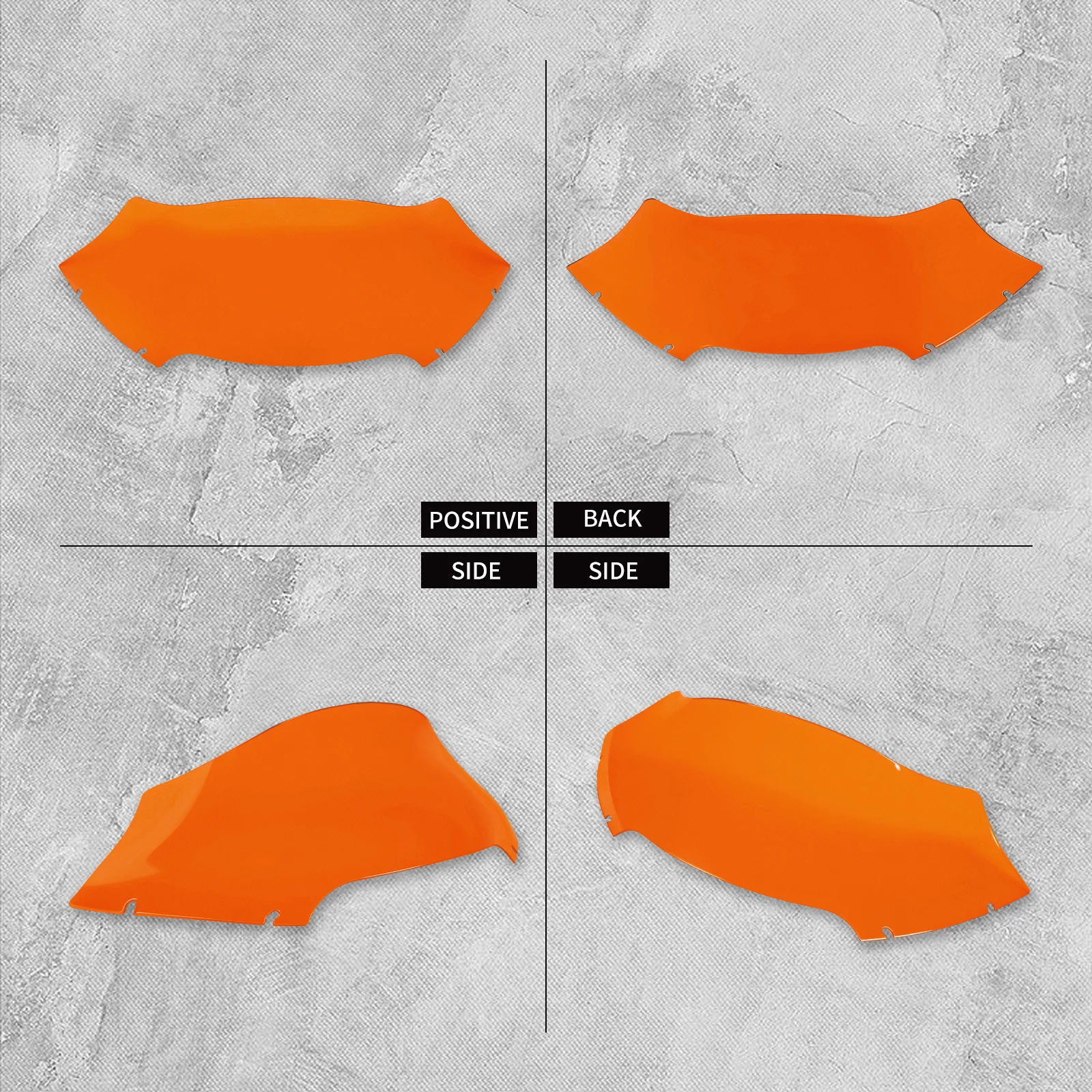 Motorcycle 9 Inch Windshield Front Fairing Wind Windscreen Deflector Cover Plastic For Harley Touring Road Glide 2015-2023 view 6