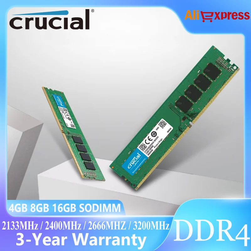 重要なRAM DDR4メモリ 8GB 16GB 4GB 3200MHz 2133MHz 2400MHz 2666MHz