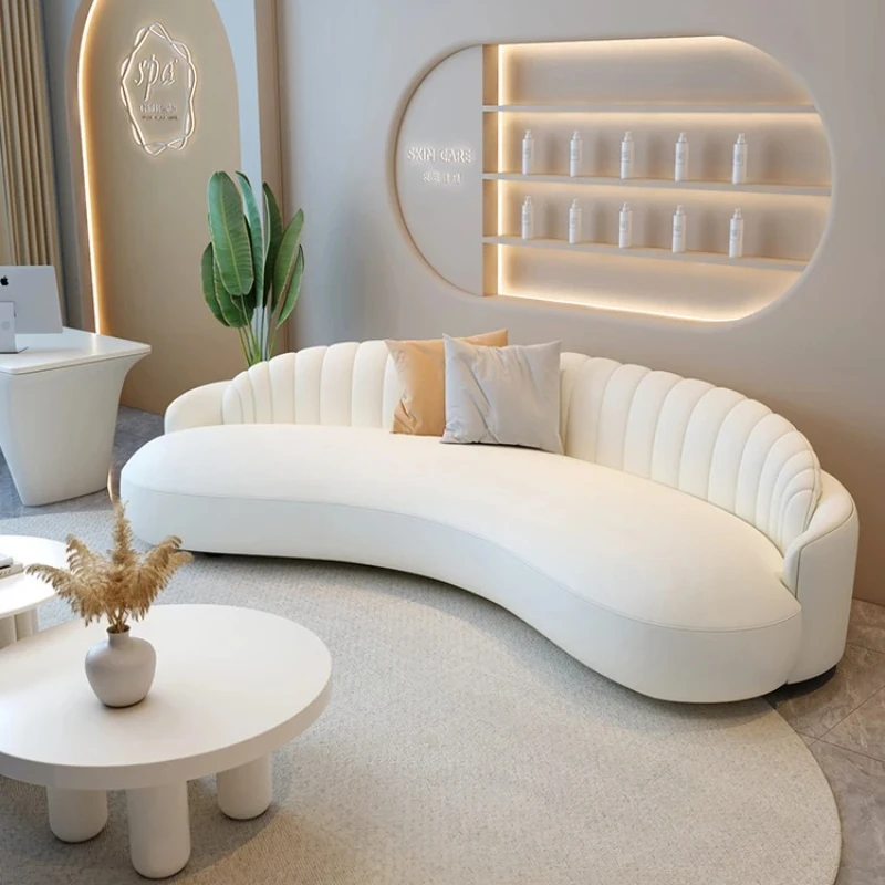 

Curved Love Seat Soft Decoration Sofa White Designer Bedroom Modern Living Room Sofas Couch Cutelounge Muebles Home Furniture