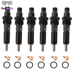 6pcs KDAL59P6 3283562 Fuel Injector Set & Ring Kit For Cummins 5.9L Nozzle Holder P7100 Car Replacement Accessories