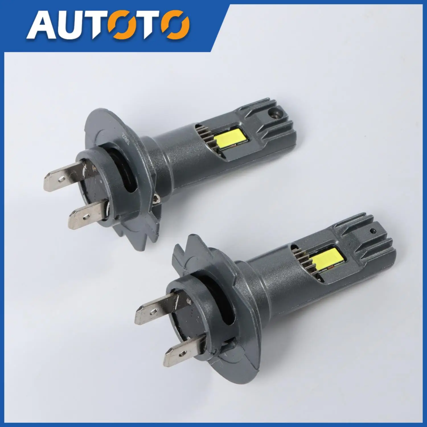 

H7 LED Headlight Bulbs HLC7F Series 600% Brighter Wireless 24000LM Mini Bulbs Fanless Car High Low Beam Halogen Bulbs 2 Pcs